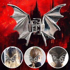 Halloween Hair Clips Black Bat Wing Hair Claw Clips Gothic Hair U4I2