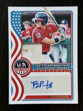 2025 Panini USA Baseball #NTS-BP Beau Peterson 16U/17U Nat Team Auto Materials