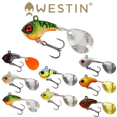 Westin Dropbite Spin Tail Jig 2,6cm - 8g Jigspinner Bleifrei Barsch Hecht Köder