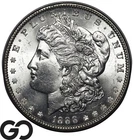1888 Morgan Silver Dollar Coin, Gorgeous Lustrous Solid Gem BU++