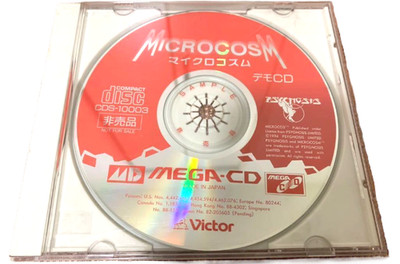 Microcosm Demo Disc Sega Mega CD Retro Rare Sample Promo Japan Import Tested