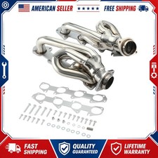 Shorty Headers For Dodge Ram 1500 5.7l Hemi T304 Stainless Polished Front Pair Shorty Headers For Dodge Ram 1500 5.7l Hemi T304 Stainless Polished Front Pair