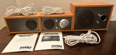 Henry Kloss Tivoli Audio Model Two AM/FM Radio w/ Speaker, Subwoofer, & Manuals
