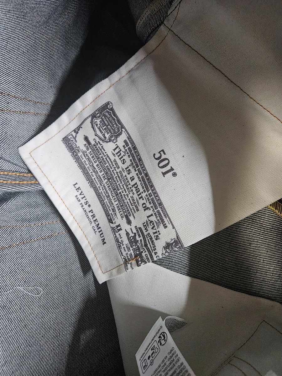 Levi's 501 Raw Selvedge Jeans W30 L30 Denim NWT Straight fit