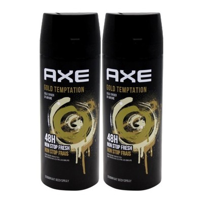 Axe Gold Temptation Deodorant + Body Spray, 150ml (Pack of 2)