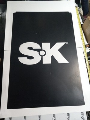SK Professional Tools Dealer Sign Advertising Hardware Store #4 White Black Logo