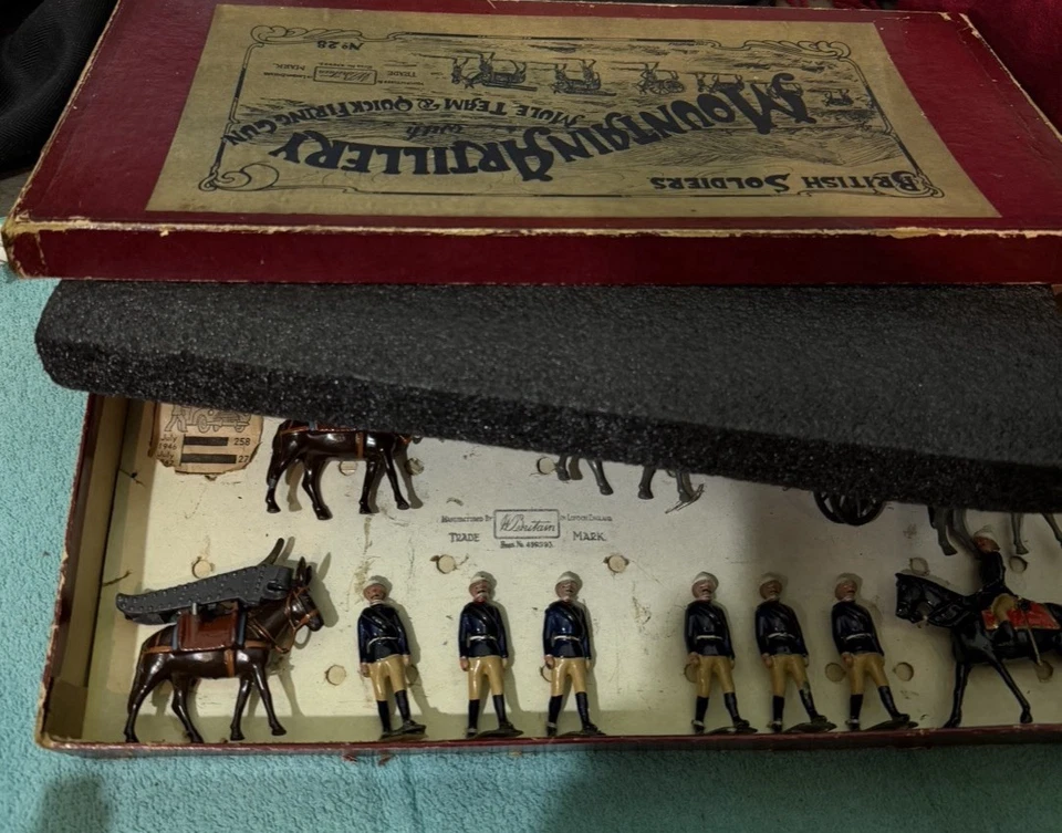 SOLDADOS BRITÁNICOS MOUSIN ARTILERY MULE TEAM & QUICK FIRING CO Foto 3 de 4