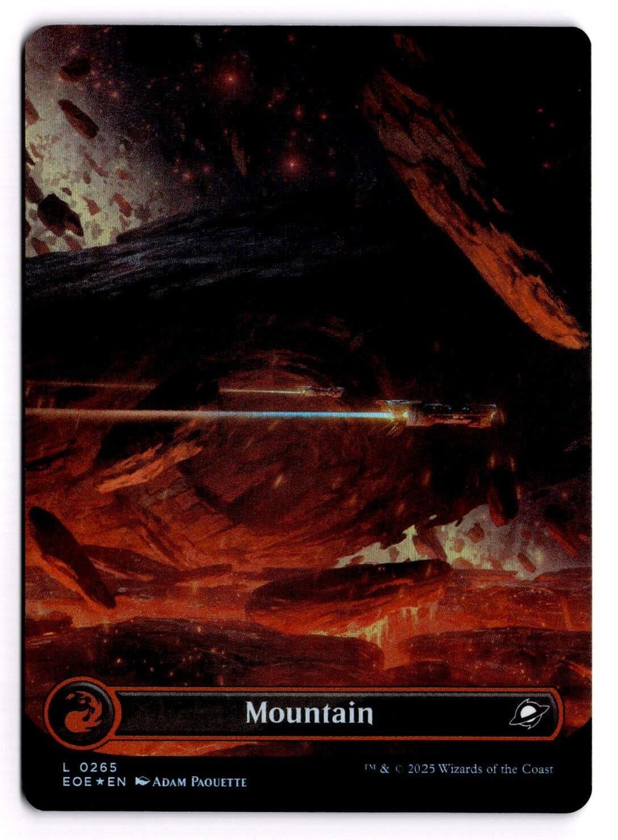 Mountain (0265) (Borderless) Foil Edge of Eternities 265 Near Mint