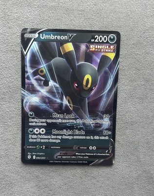 Umbreon V 094/203 Swsh07: Evolving Skies Holo Near Mint Pokemon TCG