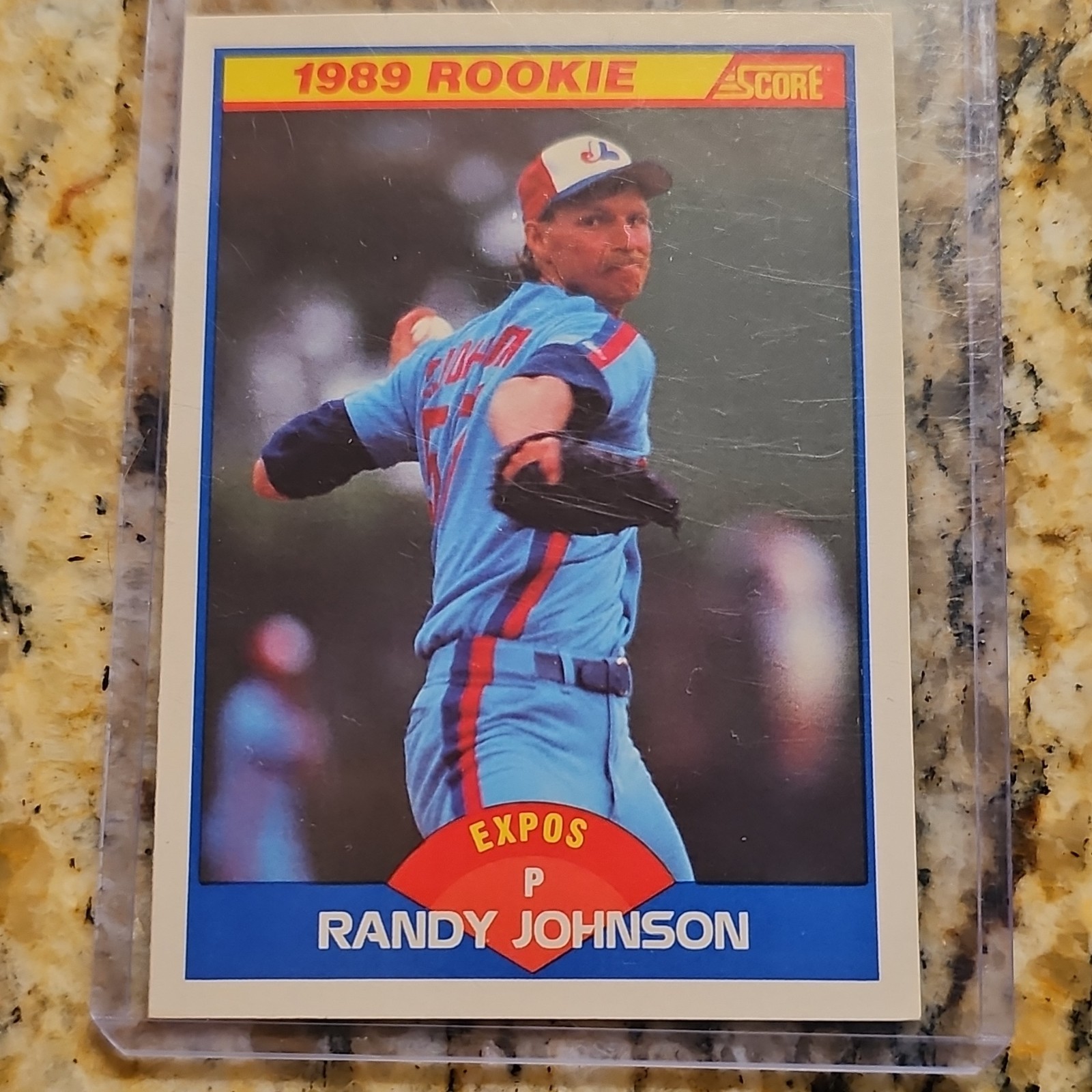 1989 SCORE Rookie Randy Johnson Montreal Expos Baseball #645