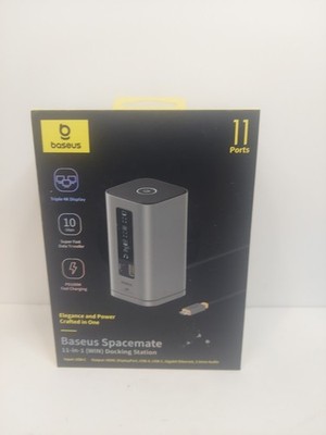 Baseus Docking Station, Spacemate (Win) 11 in 1 Triple Display 4K HDMI + DP 