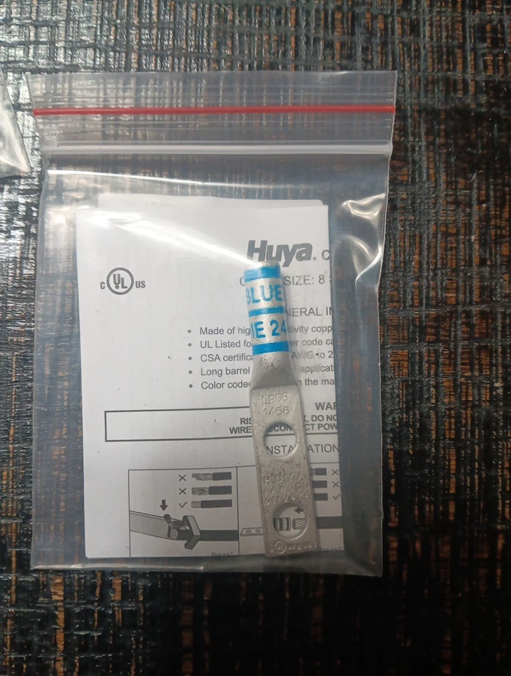 Grainger Huya 24C377 2-Hole Compression Copper Lug 8 STR To 500 MCM Lot Of 25 - Image 3 of 3