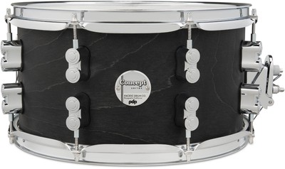 PDP Concept Black Wax Snare Drum 13''x7'' Ahorn 10-lagig Kessel MAG True Pitch