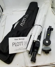 Plott 12-Ft Modular Laser Pole,Lightweight Alum Ext W/bubble lvl&Case (PLP 12)