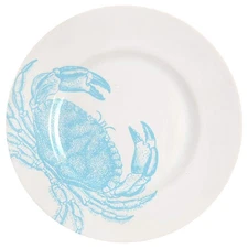 222 Fifth Coastal Life Blue Salad Plate 9436265