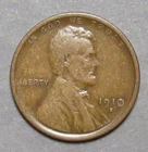 1910-S Lincoln Head Cent Attractive F-VF