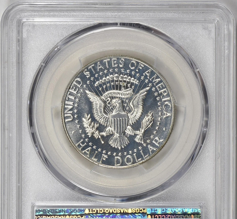 Medio dólar Kennedy 1966 50C plata SMS DDO variedad FS-103 PCGS - SP67 bonita moneda Foto 4 de 4