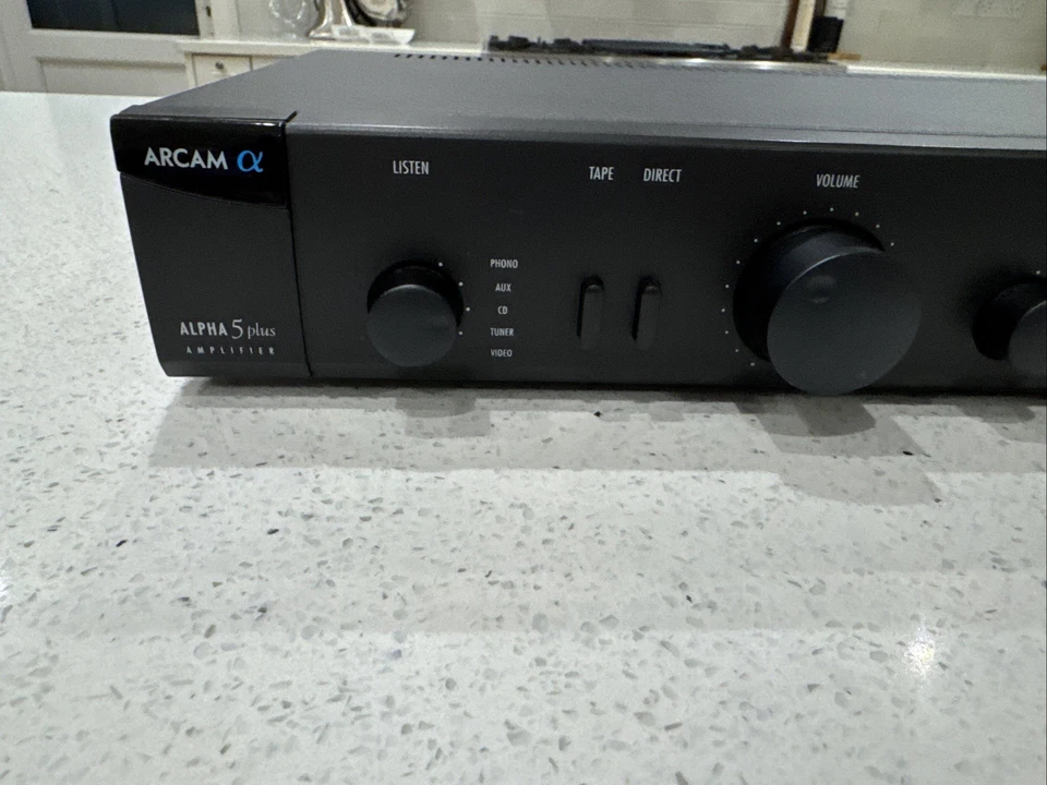 Arcam Alpha 5 Plus Amplifier Amp Black Tested & Working Hifi - Postage - Image 4 of 4