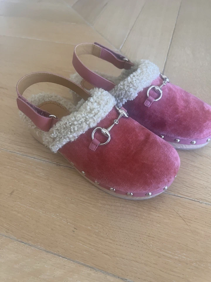 Розовые детские сабо Gucci размер 24 ЕС - Изображение 3 из 4