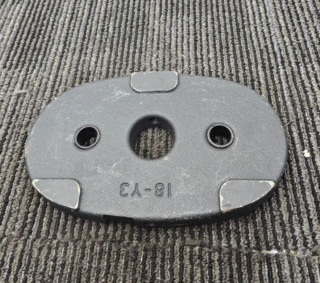 18-Y3 Fitness Weight Stack Upgrade Plate Cast Iron Gray 9-3/4" x 5-3/4"