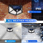 2PCS 100 LED Solar Lights Motion Sensor Outdoor Waterproof Security Lamp