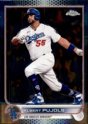 2022 Topps Chrome Baseball Card #84 Albert Pujols