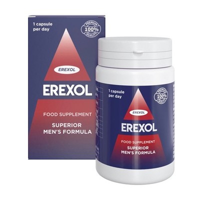 Erexol - Complexe Naturel Maca & Plantes + Zink Sélénium Niacine 60 Gélules