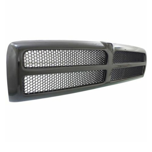 For 94-02 Ram Pickup Truck Front Grille Grill Assembly Black w/Honeycomb Insert - Picture 2 of 3