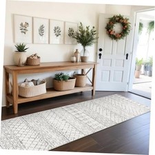 Hallway Runner Rug Washable 2'6"x8': Moroccan Non Slip Runner Rugs Soft Indoor