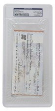 Bob Gibson Signed Slabbed Cardinals  Bank Check #1841 PSA/DNA