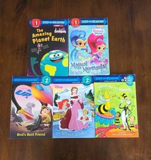 Step Into Reading Books Lot Of 5 Disney Nickelodeon PBS Children's Readers