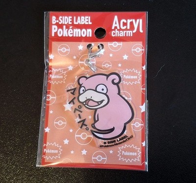 B-Seite Label Pokemon Slowpoke Acryl Charm Neu und Sealed aus Japan