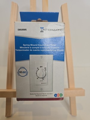 Intermatic 60-Minute Indoor In-Wall Spring Wound Timer Gray SW60MK