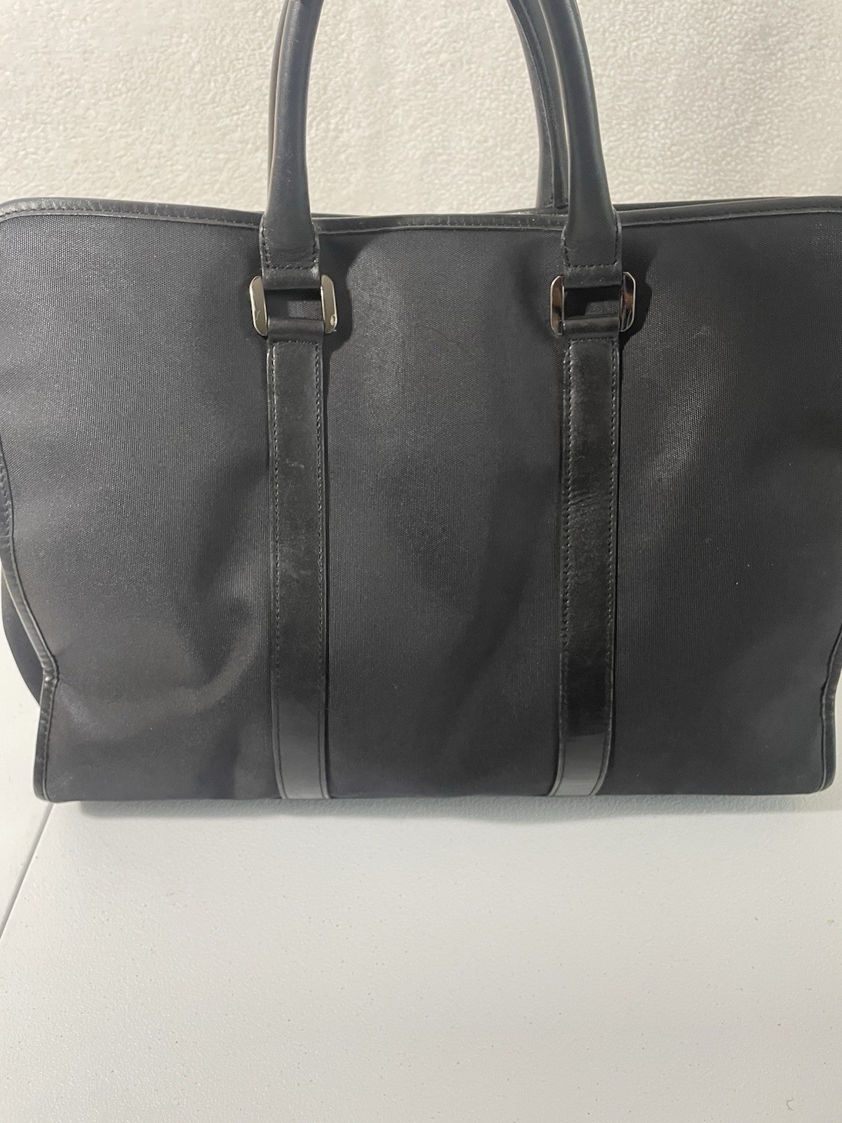 Burberry Black Label Briefcase & Leather Business Bag Hand Bag Used Men
