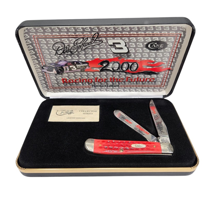 Case XX 6207 SS Nascar 2000 Dale Earnhardt Sr Snap-on Racing LE Pocket Knife Red
