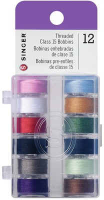 Singer Transparent Kunststoff Klasse 15 Spulen Gewinde - 12/Pkg 21495