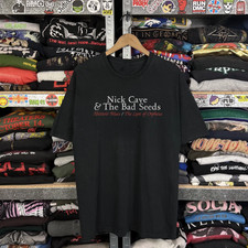 T-shirt Vintage Nick Cave And The Bad Seeds 1986 - Noir - Taille Régulière - Occasion Bon état