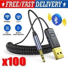 Wireless USB Bluetooth 5.0 Audio Transmitter Receiver Adapter For PC TV Car LOT