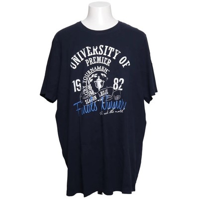 Livergy, T-shirt, Größe: 3XL, Blau, Baumwolle, Print, Herren #TKM