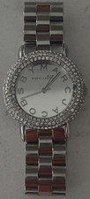 Marc Jacobs Marci Crystal Silver Dial Stainless Steel Watch MBM3190 New Battery