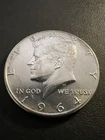 1964 Kennedy Half Dollar 90% Silver FG Designer Initials No Mint Mark
