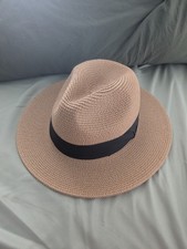 Panama Hat Straw Paper Fedora Sun Beach Holiday Summer Mens Ladie Travel 56-58cm