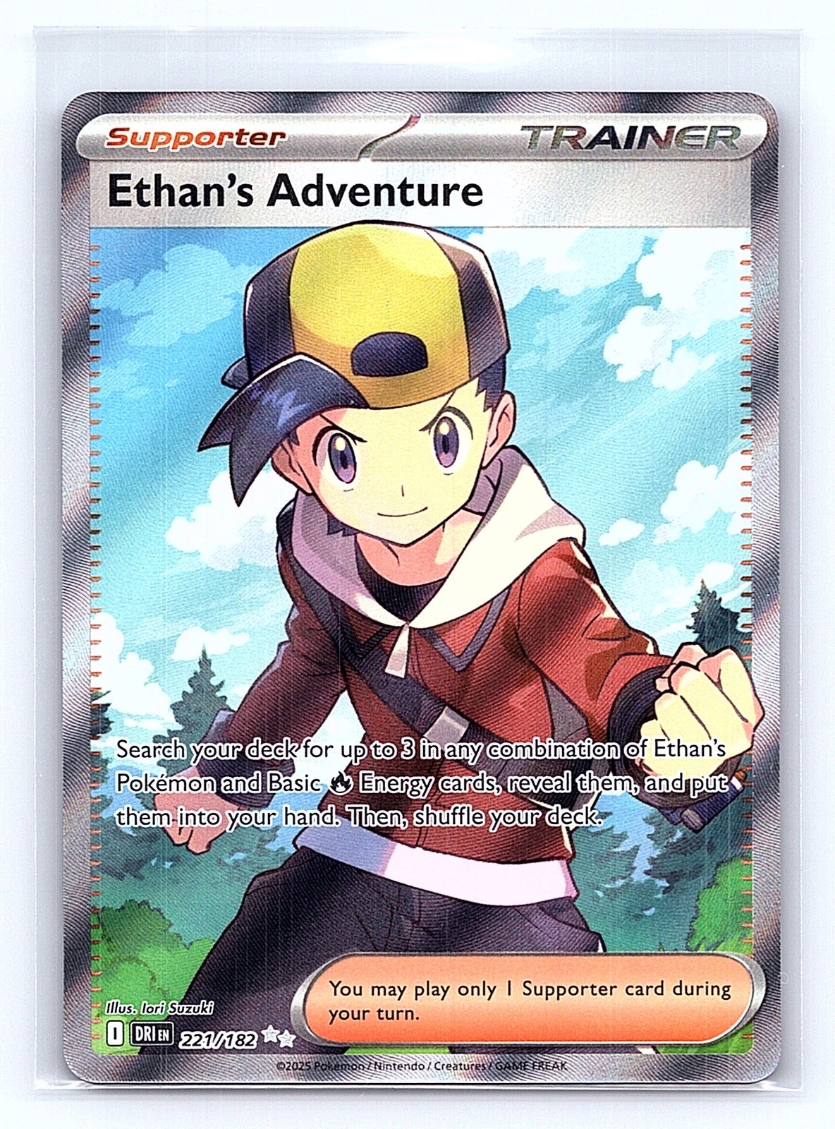 Ethan's Adventure 221/182 Ultra Rare Destined Rivals Pokemon Near Mint