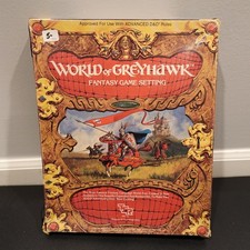 Vintage 1983 TSR World Of Greyhawk Fantasy Game Setting Boxed AD D 1015 Set