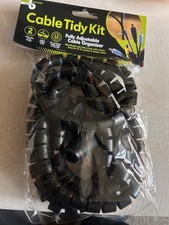 2M Cable Tidy Spiral Wrap – Wire Organiser Tube for PC, TV, Office & Home UK