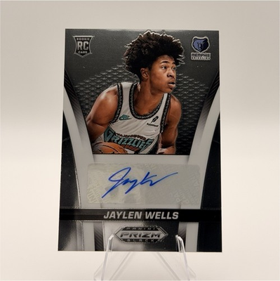 #ad #ad 2024 25 Panini Prizm Black Rookie Autograph #RS WEL Jaylen Wells Grizzlies $20.00