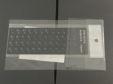 Ukrainian Keyboard Stickers Green On Black 