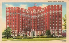 Hurley Hospital, Flint Michigan Vintage PC