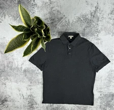 Burberry Brit London Luxury Men XL Size Grey Basic Blank Polo T Shirt Tee