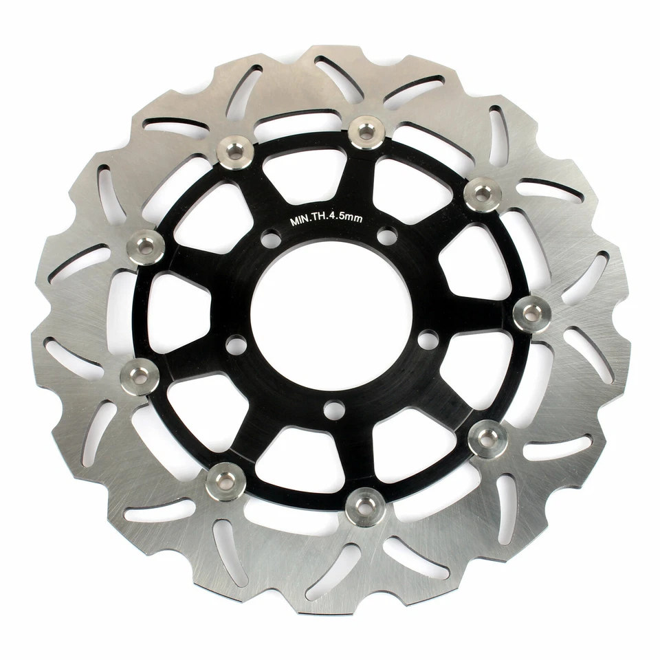 2 Front Brake Disc Rotors Set Kawasaki ZX6R ZX10R Z1000R Versys 650 Wave Rotors - Image 3 of 4